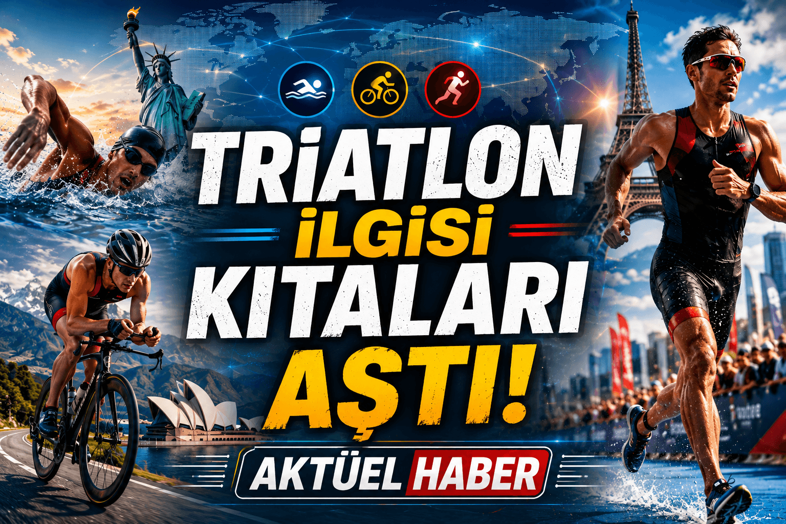 Triatlon ilgisi kıtaları aştı!